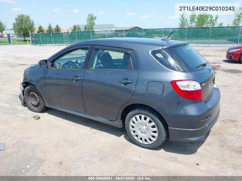 2T1LE40E29C010243 2009 Toyota Matrix S