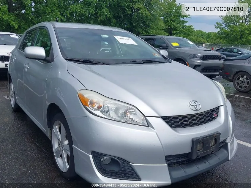 2009 Toyota Matrix S VIN: 2T1LE40E79C007810 Lot: 39494433