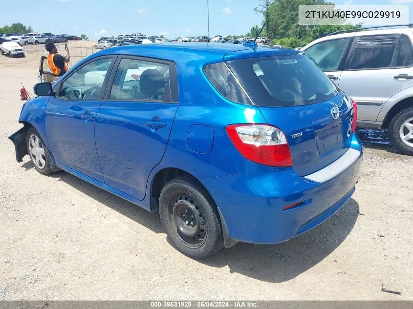 2T1KU40E99C029919 2009 Toyota Matrix