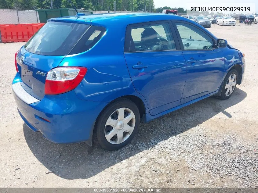 2T1KU40E99C029919 2009 Toyota Matrix