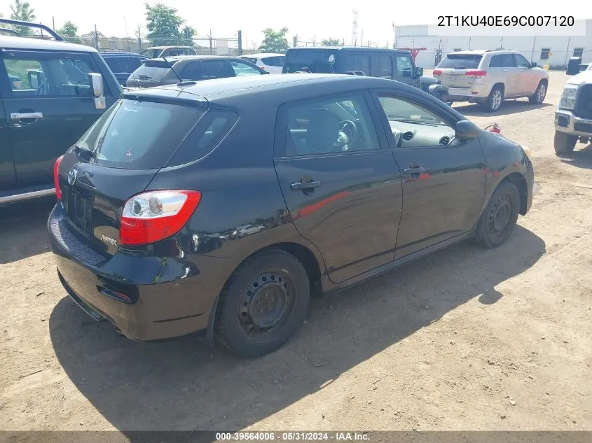 2009 Toyota Matrix VIN: 2T1KU40E69C007120 Lot: 39564006