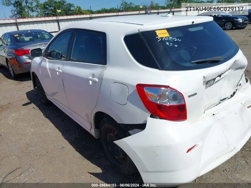 2009 Toyota Matrix VIN: 2T1KU40E69C029117 Lot: 39584183