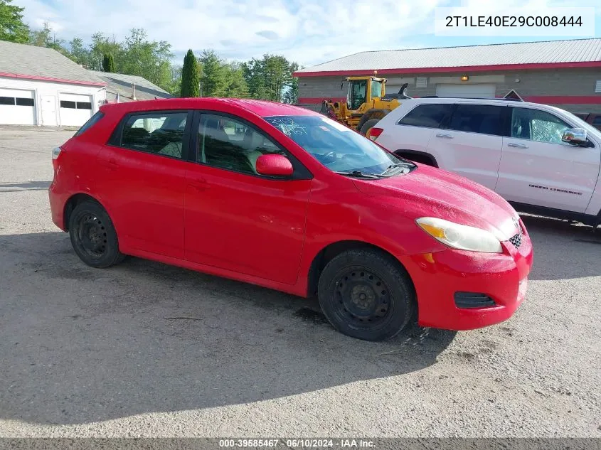 2009 Toyota Matrix S VIN: 2T1LE40E29C008444 Lot: 39585467