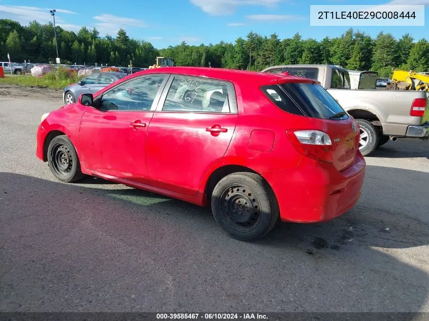 2T1LE40E29C008444 2009 Toyota Matrix S