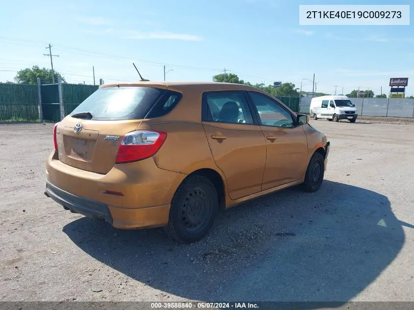 2T1KE40E19C009273 2009 Toyota Matrix S