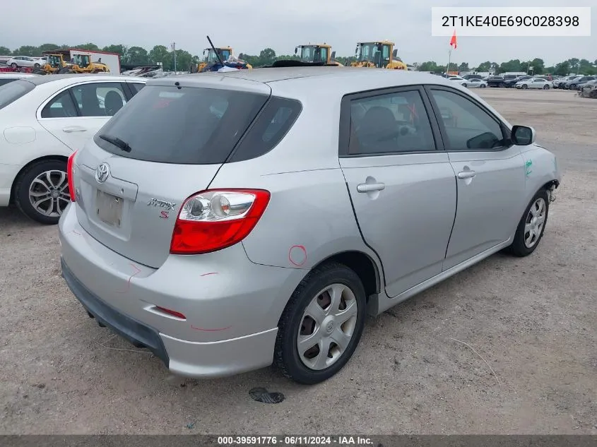 2T1KE40E69C028398 2009 Toyota Matrix S