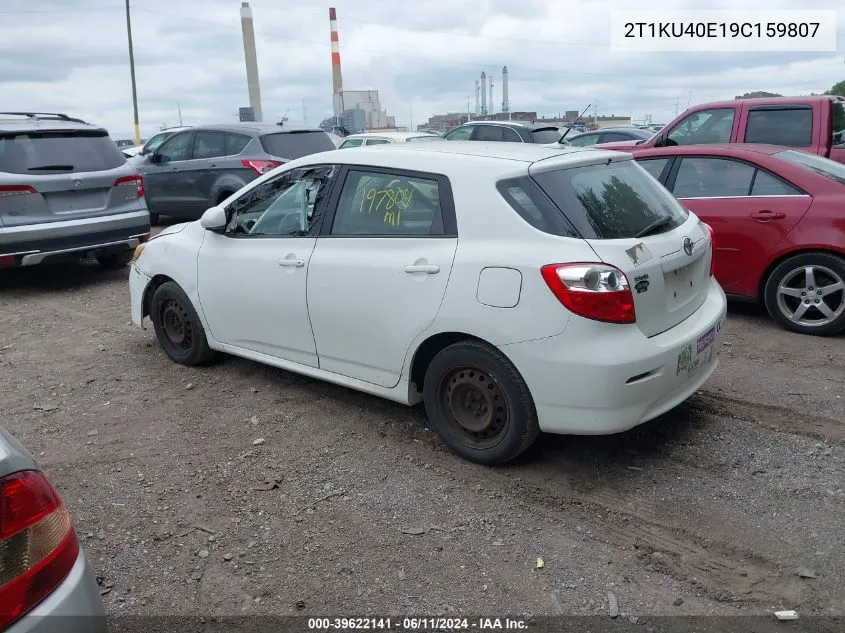 2T1KU40E19C159807 2009 Toyota Matrix