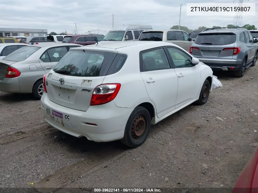 2009 Toyota Matrix VIN: 2T1KU40E19C159807 Lot: 39622141