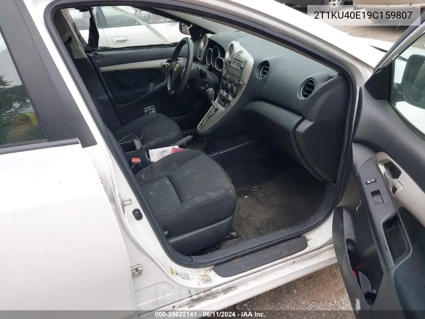 2T1KU40E19C159807 2009 Toyota Matrix