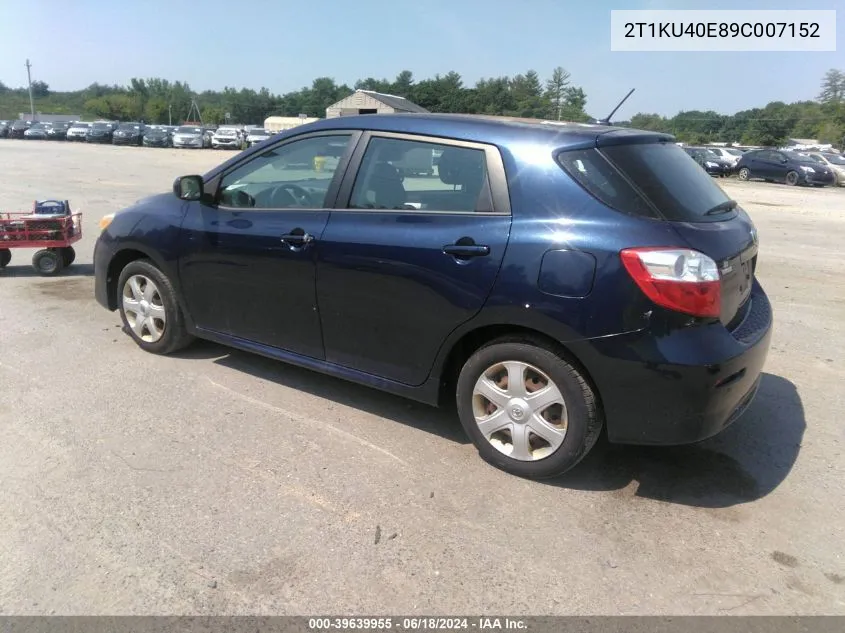 2T1KU40E89C007152 2009 Toyota Matrix