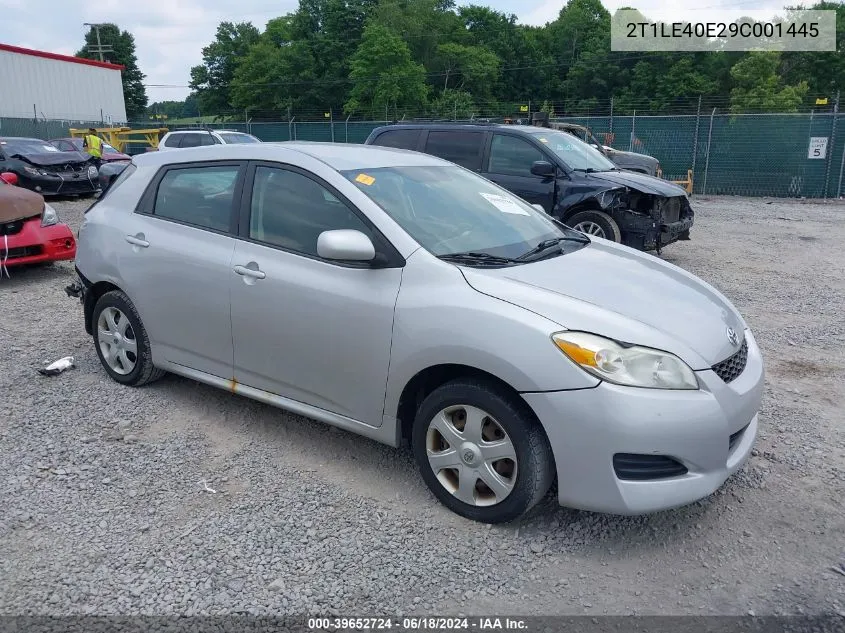 2T1LE40E29C001445 2009 Toyota Matrix S