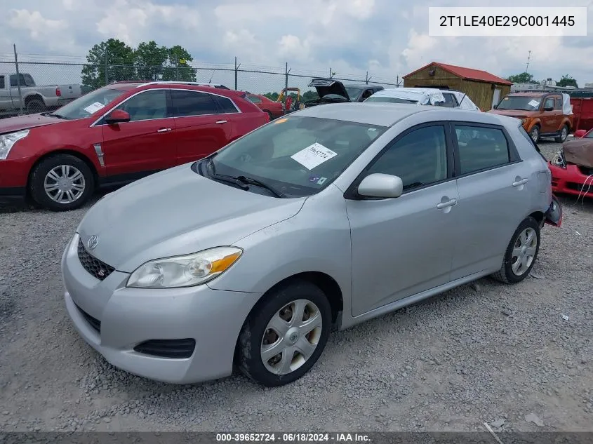 2T1LE40E29C001445 2009 Toyota Matrix S