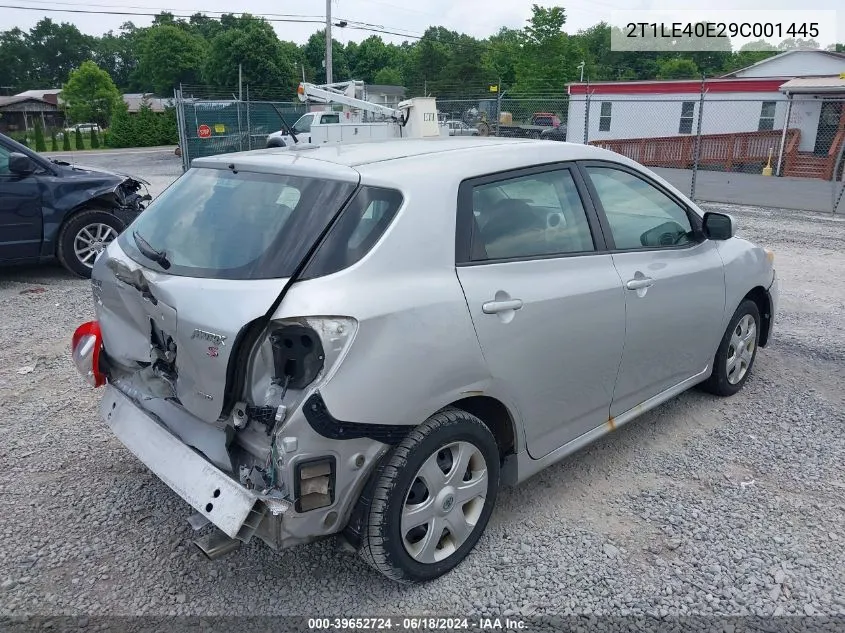 2T1LE40E29C001445 2009 Toyota Matrix S