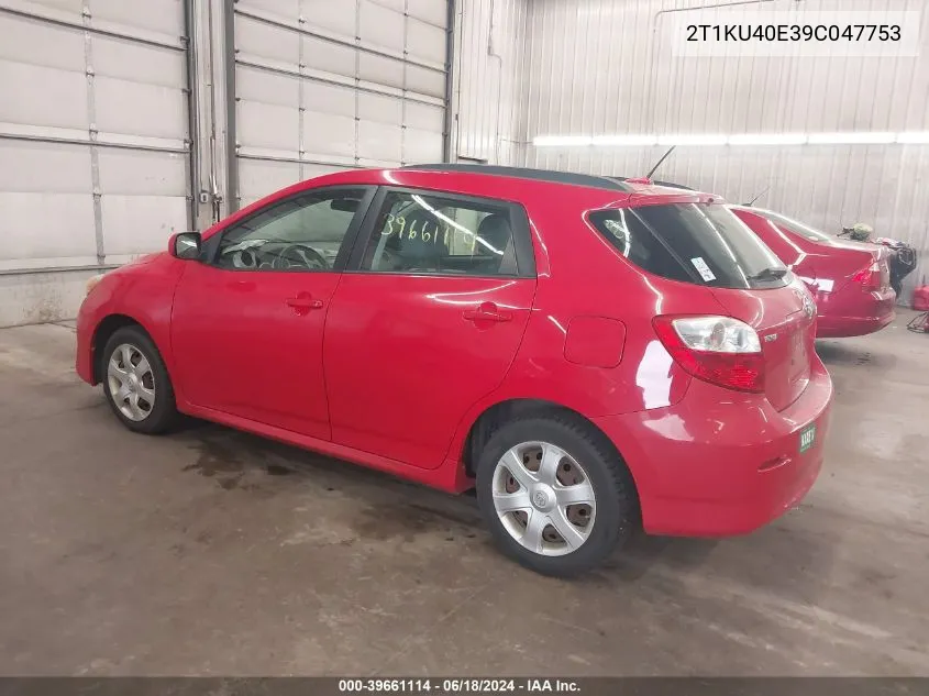 2T1KU40E39C047753 2009 Toyota Matrix