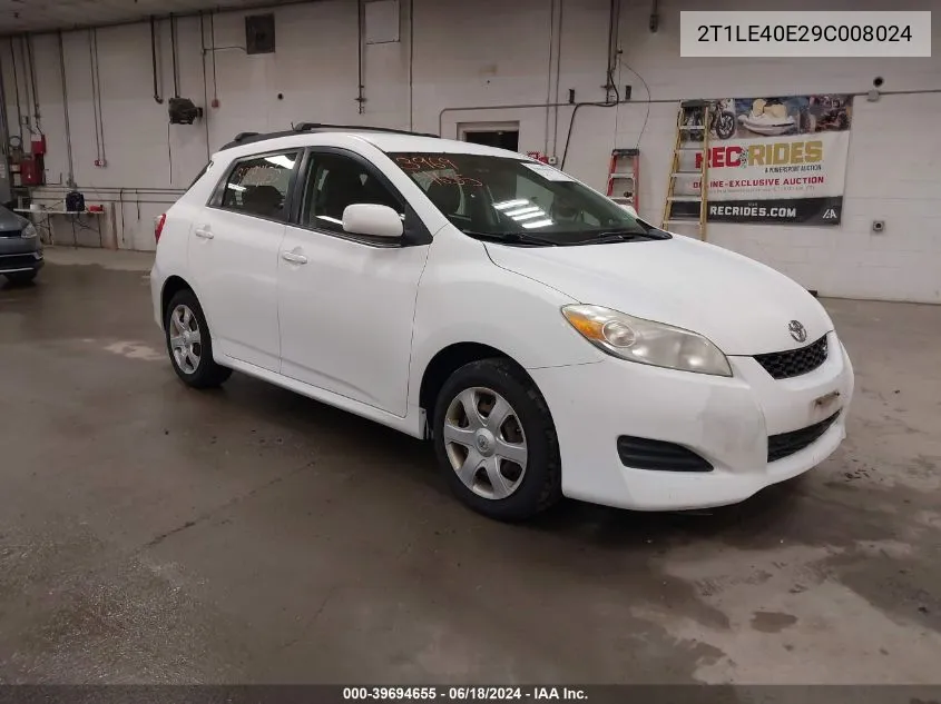 2T1LE40E29C008024 2009 Toyota Matrix S