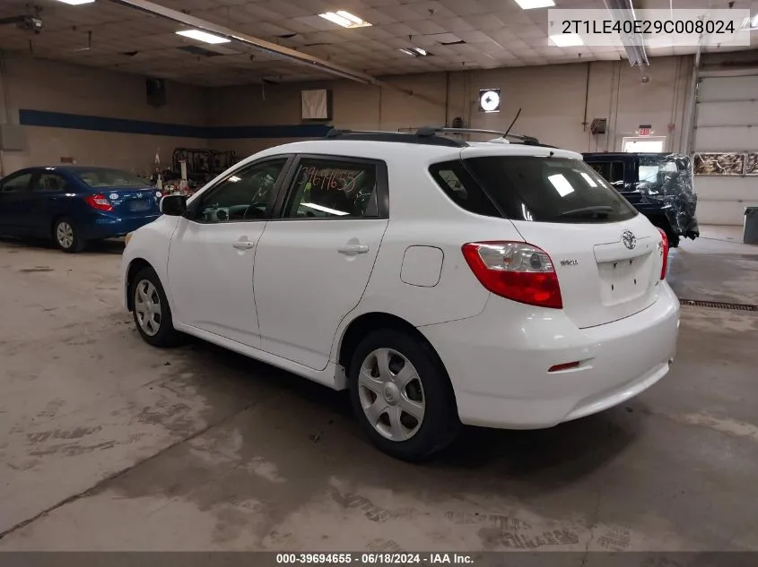 2T1LE40E29C008024 2009 Toyota Matrix S