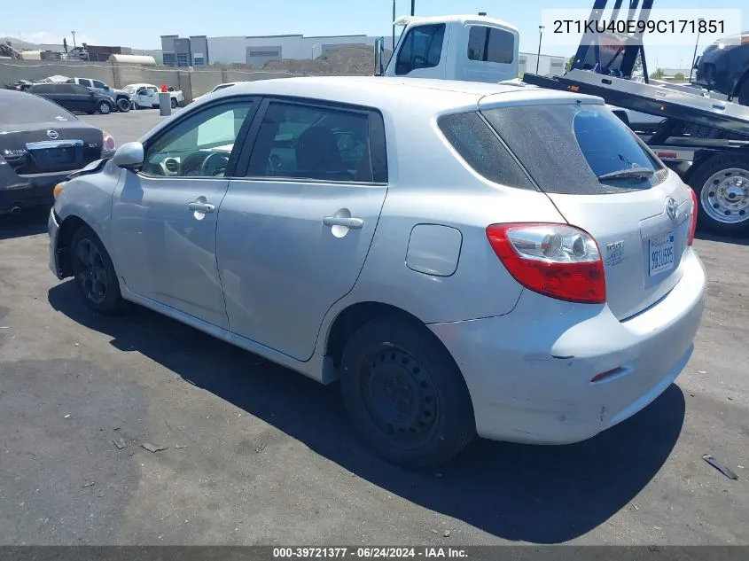 2009 Toyota Matrix VIN: 2T1KU40E99C171851 Lot: 39721377