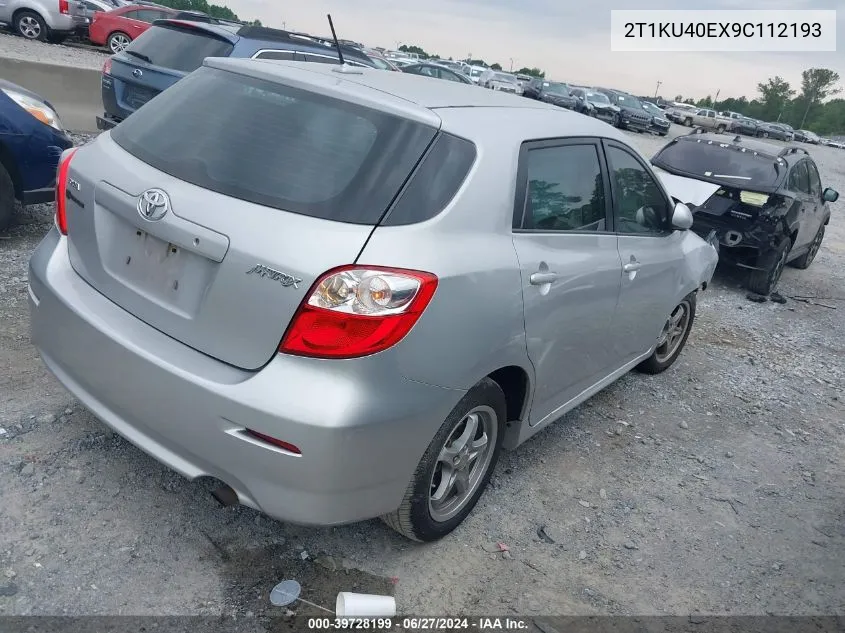 2T1KU40EX9C112193 2009 Toyota Matrix