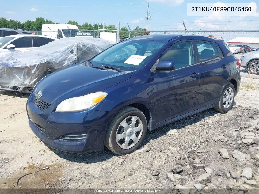 2T1KU40E89C045450 2009 Toyota Matrix