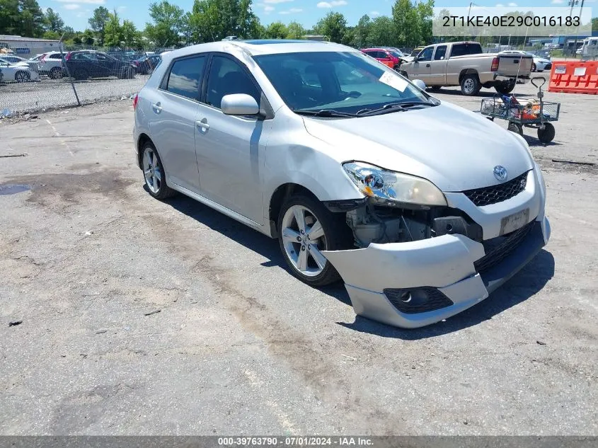 2T1KE40E29C016183 2009 Toyota Matrix S