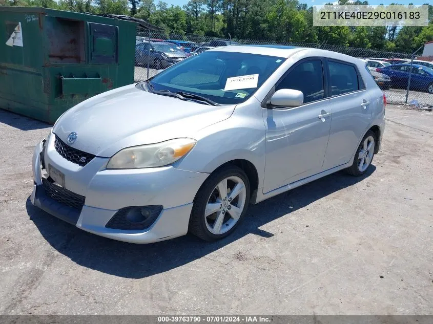 2T1KE40E29C016183 2009 Toyota Matrix S