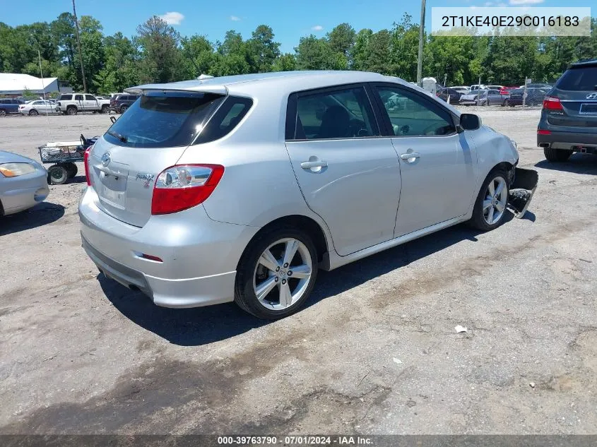 2T1KE40E29C016183 2009 Toyota Matrix S