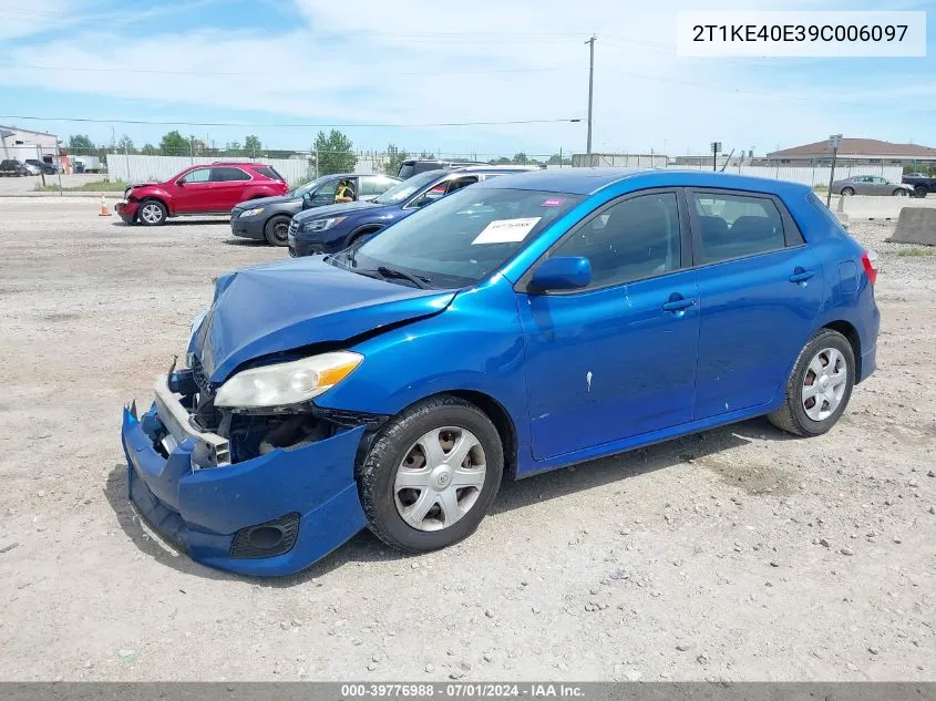 2T1KE40E39C006097 2009 Toyota Matrix S