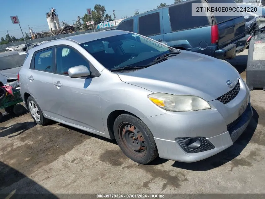 2009 Toyota Matrix S VIN: 2T1KE40E09C024220 Lot: 39779324