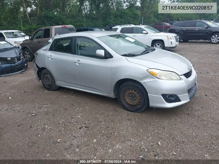 2009 Toyota Matrix S VIN: 2T1KE40E59C020857 Lot: 39796037