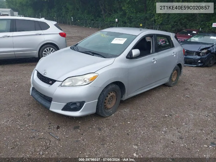 2009 Toyota Matrix S VIN: 2T1KE40E59C020857 Lot: 39796037