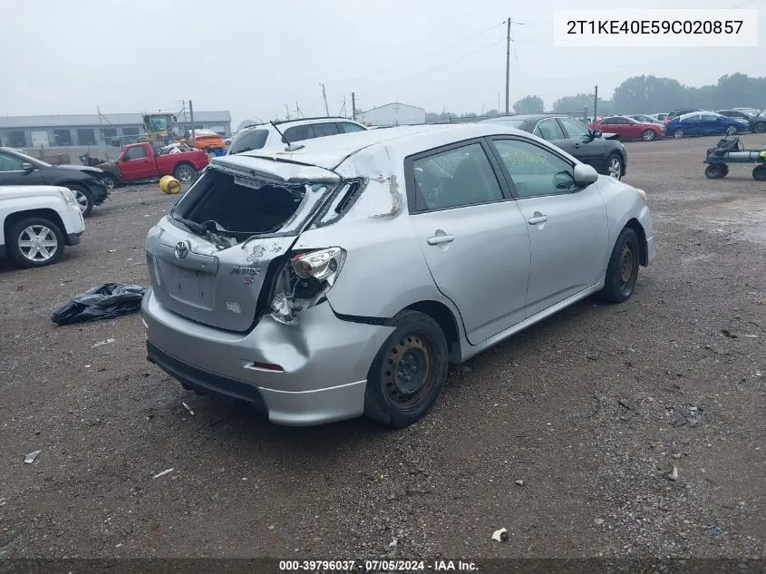 2T1KE40E59C020857 2009 Toyota Matrix S