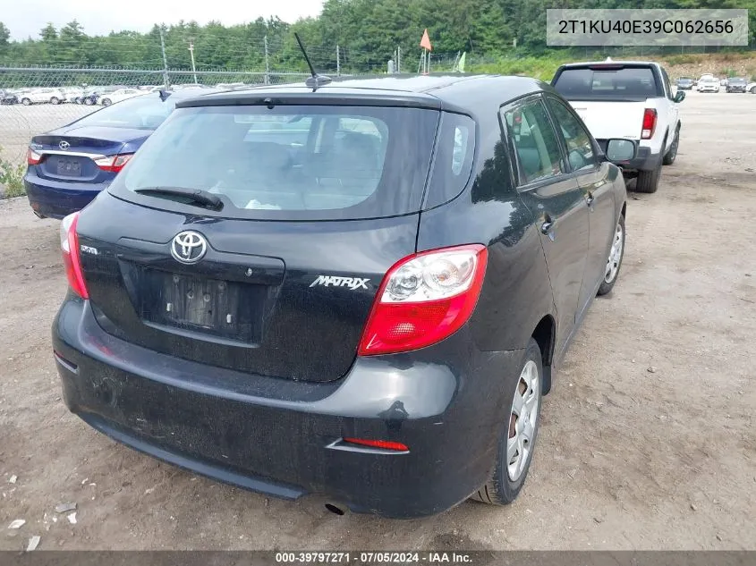 2009 Toyota Matrix VIN: 2T1KU40E39C062656 Lot: 39797271