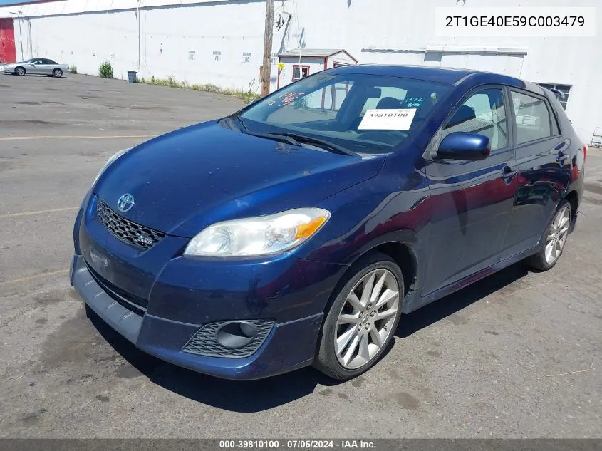 2009 Toyota Matrix Xrs VIN: 2T1GE40E59C003479 Lot: 39810100