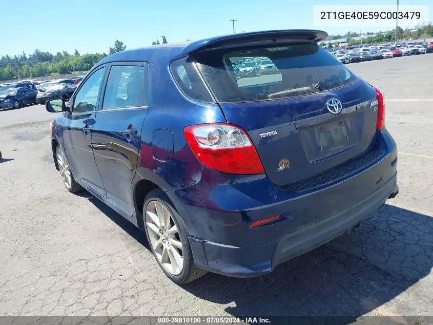 2T1GE40E59C003479 2009 Toyota Matrix Xrs