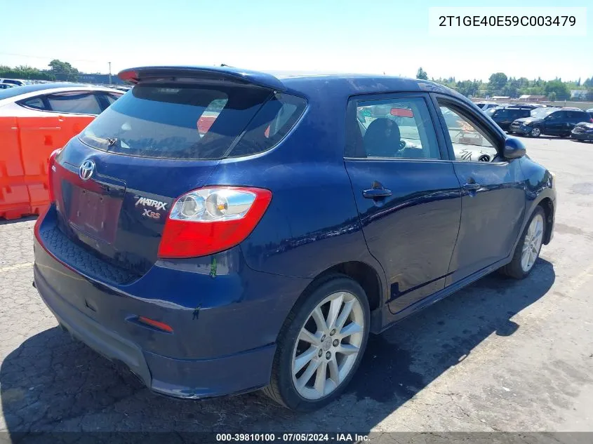 2009 Toyota Matrix Xrs VIN: 2T1GE40E59C003479 Lot: 39810100