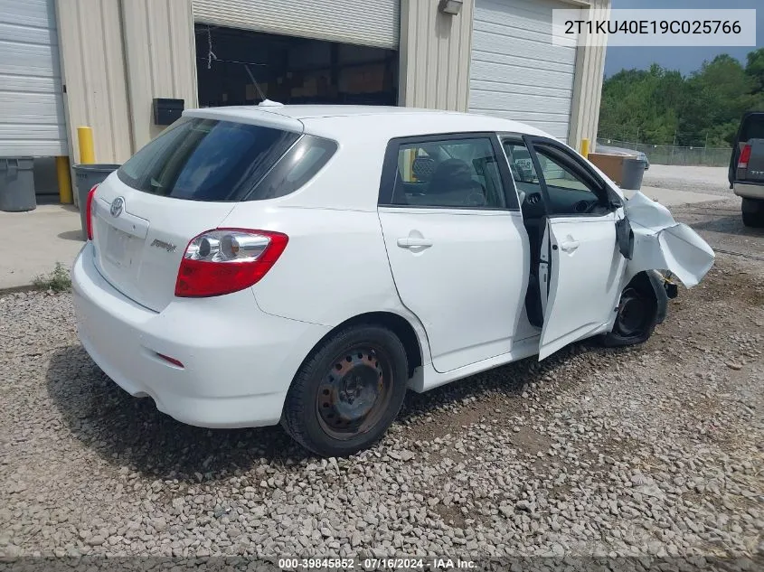 2T1KU40E19C025766 2009 Toyota Matrix