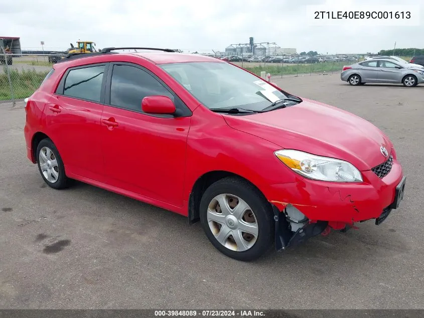 2T1LE40E89C001613 2009 Toyota Matrix S