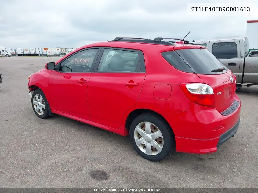 2T1LE40E89C001613 2009 Toyota Matrix S