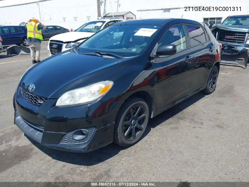 2009 Toyota Matrix Xrs VIN: 2T1GE40E19C001311 Lot: 39857315