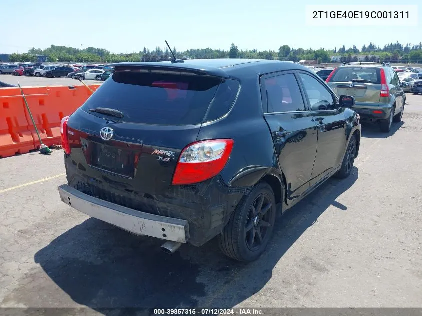 2T1GE40E19C001311 2009 Toyota Matrix Xrs