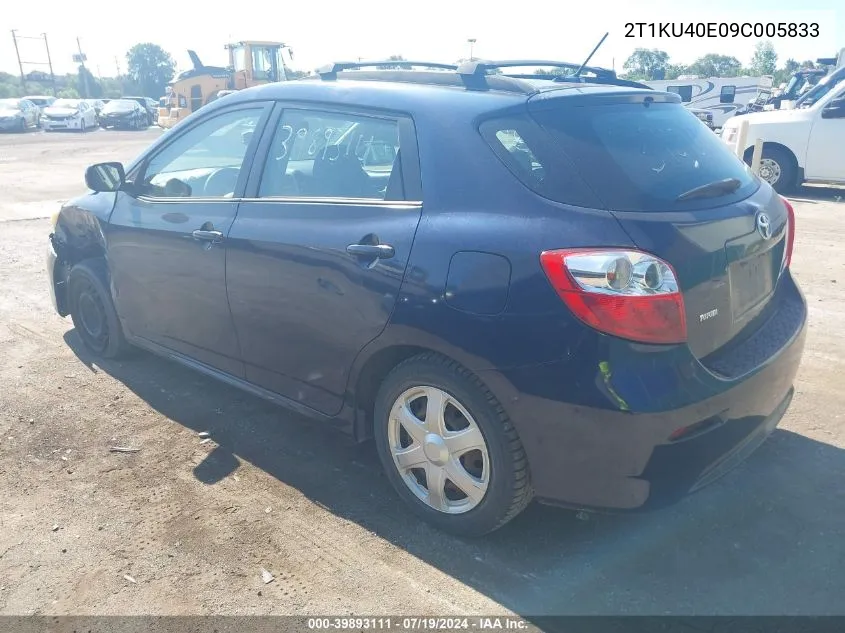 2T1KU40E09C005833 2009 Toyota Matrix