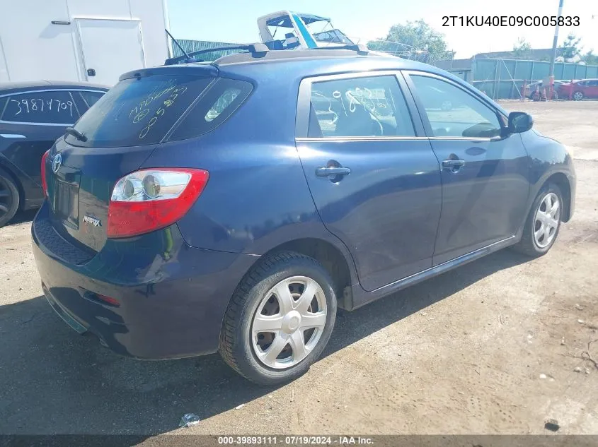 2T1KU40E09C005833 2009 Toyota Matrix