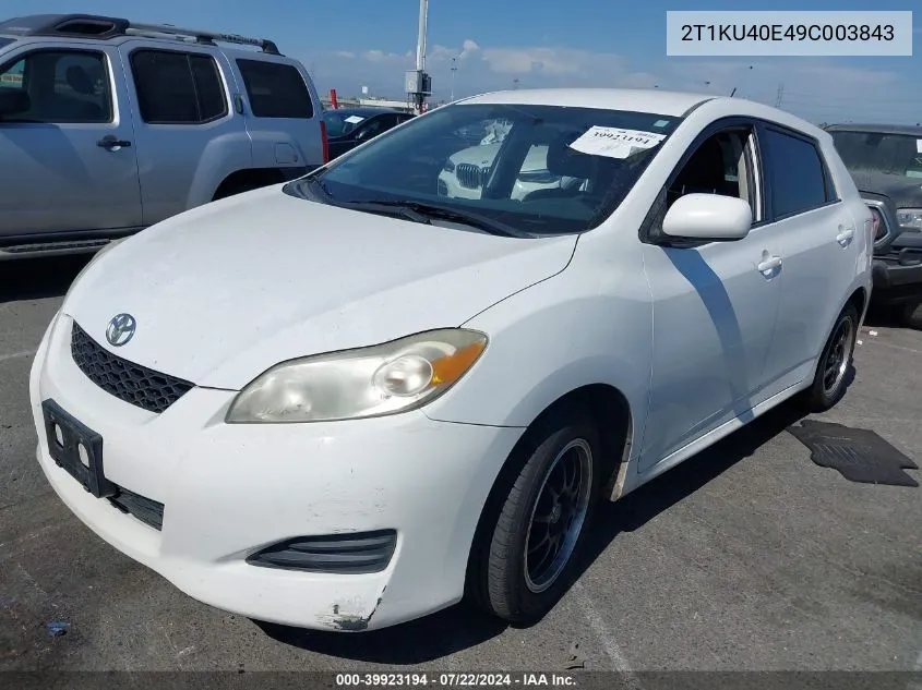 2T1KU40E49C003843 2009 Toyota Matrix