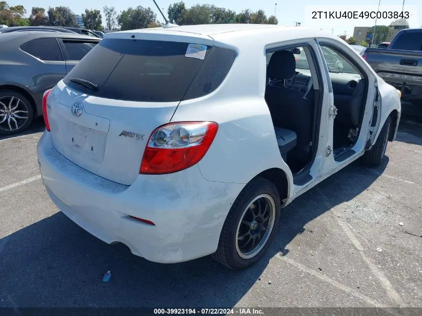 2T1KU40E49C003843 2009 Toyota Matrix