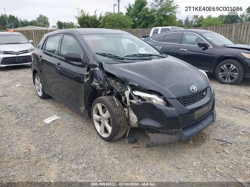 2009 Toyota Corolla Matrix S VIN: 2T1KE40E69C001086 Lot: 39938532