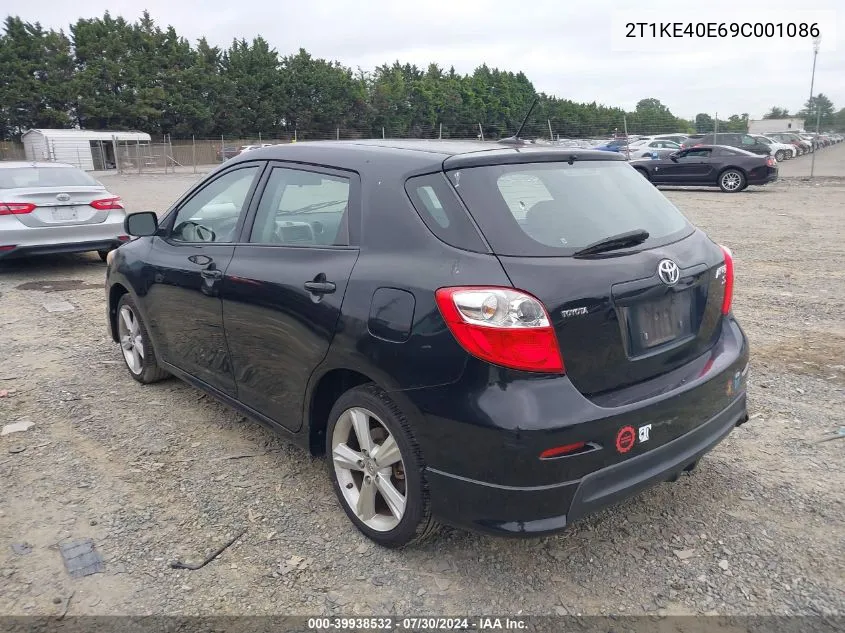 2T1KE40E69C001086 2009 Toyota Corolla Matrix S