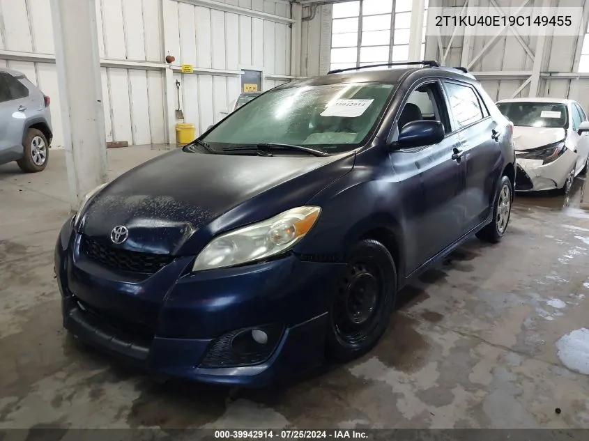 2009 Toyota Matrix VIN: 2T1KU40E19C149455 Lot: 39942914