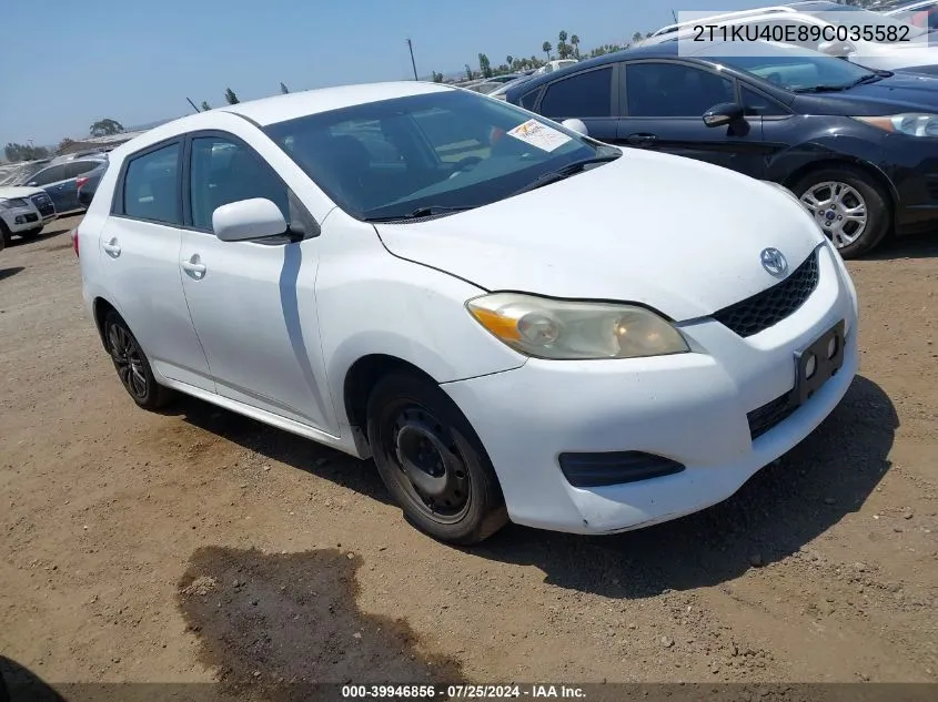 2T1KU40E89C035582 2009 Toyota Matrix