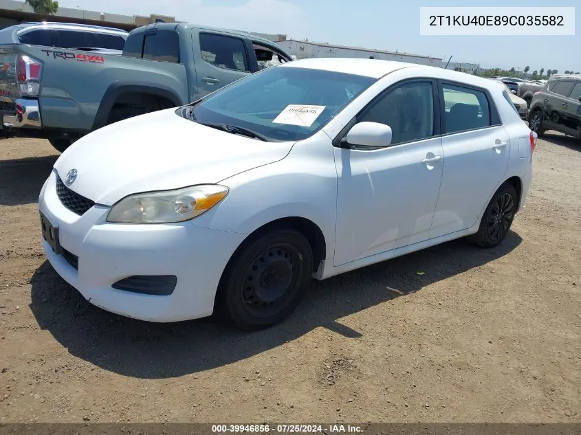 2T1KU40E89C035582 2009 Toyota Matrix