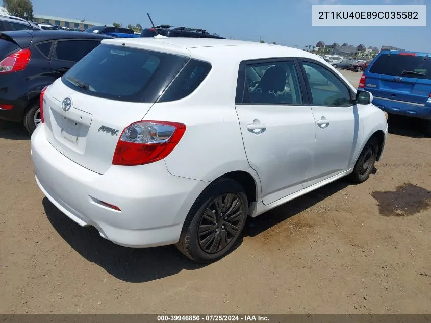 2T1KU40E89C035582 2009 Toyota Matrix